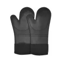 Küchenhelfer Silikon Handschuh 2-er Set schwarz