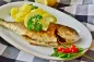 Preview: Guss-Fischpfanne mit Fisch Preview: Guss-Fischpfanne mit Fisch