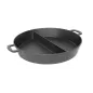 Preview: Guss-Großraumpfanne mit Mittelsteg 50 x 8 cm