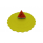 Preview: Silikondeckel Motiv Melone gelb 10 cm