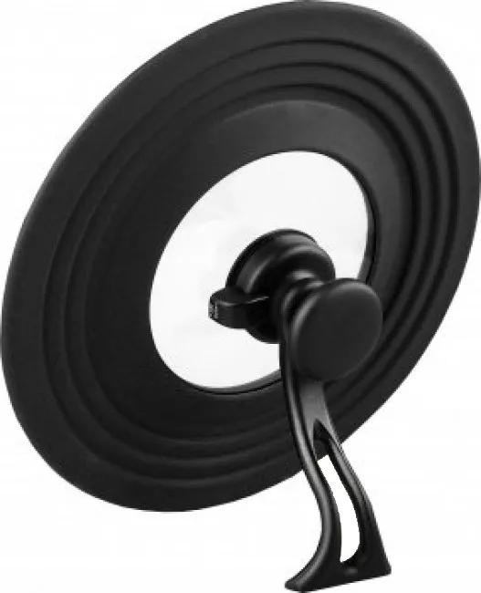 Bratdeckel rund klein 14 - 24 cm schwarz