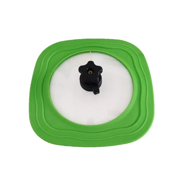 Bratdeckel eckig 24 - 28 cm grün