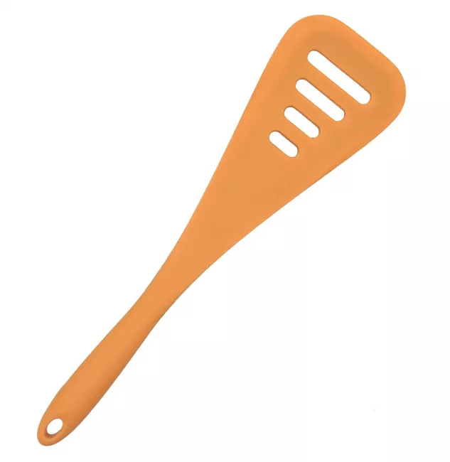 Küchenhelfer Silikon Dreieck-Schlitzwender 31 cm orange