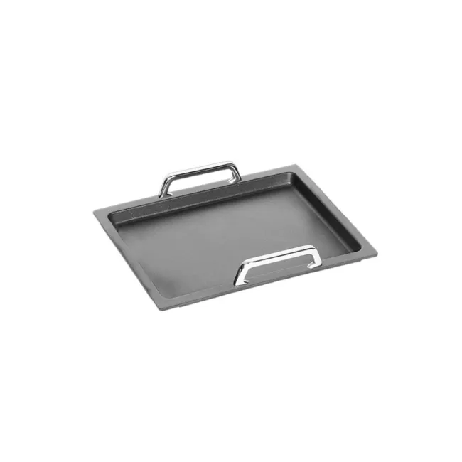 Guss-Grillplatte glatt 27 x 33 cm (GN 1/2)