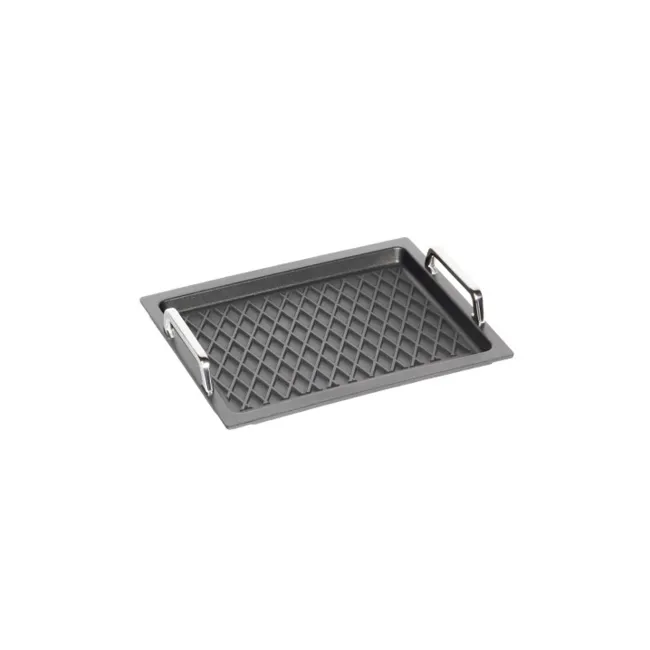 Guss-Grillplatte BBQ 37 x 33 cm (GN 2/3)