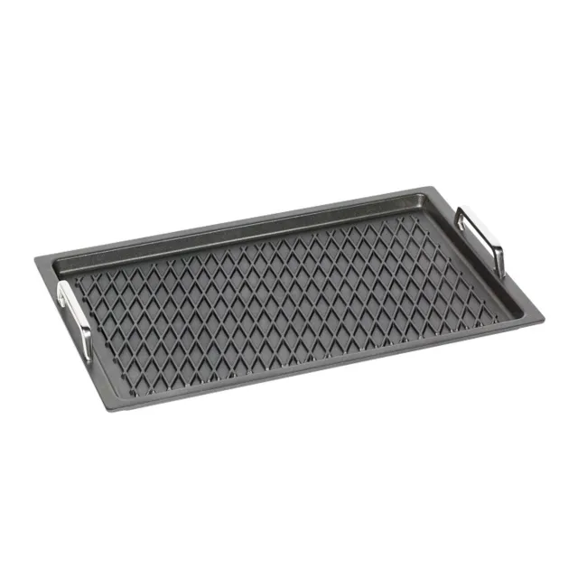 Guss-Grillplatte BBQ 53 x 33 cm Griffe (GN 1/1)
