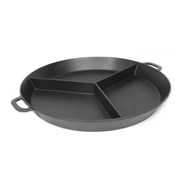 Guss-Großraumpfanne Dreifachsteg 80 x 10cm