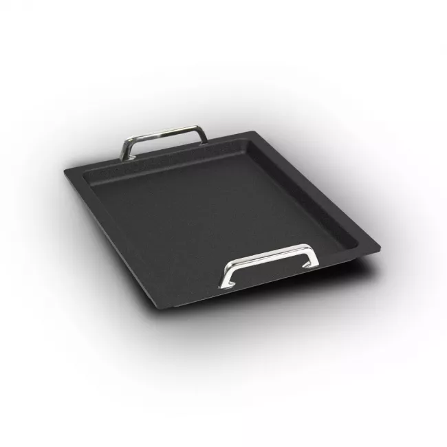 Gussplatte Grillplatte glatt 27 x 33 cm (GN 1/2)