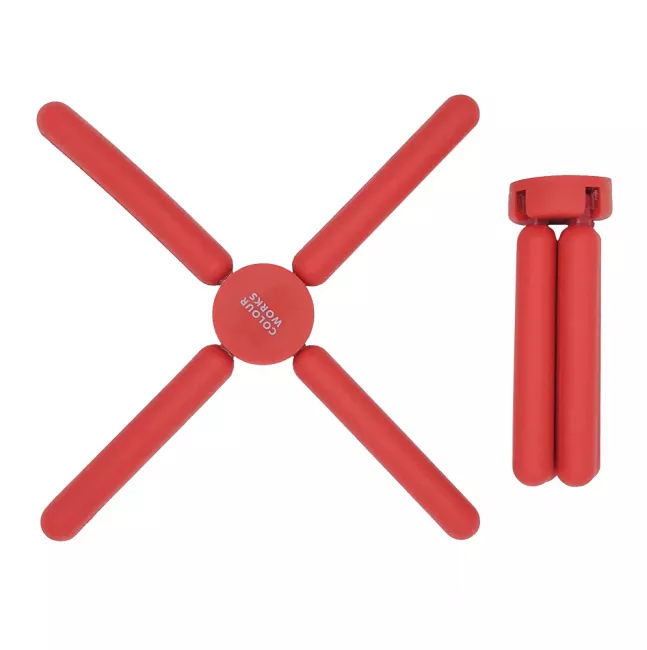 Küchenhelfer Silikon klappbarer Untersetzer rot