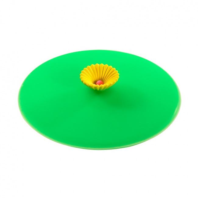 Silikondeckel Motiv Blüte gelb