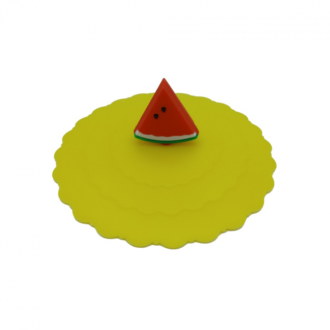 Silikondeckel Motiv Melone gelb 10 cm