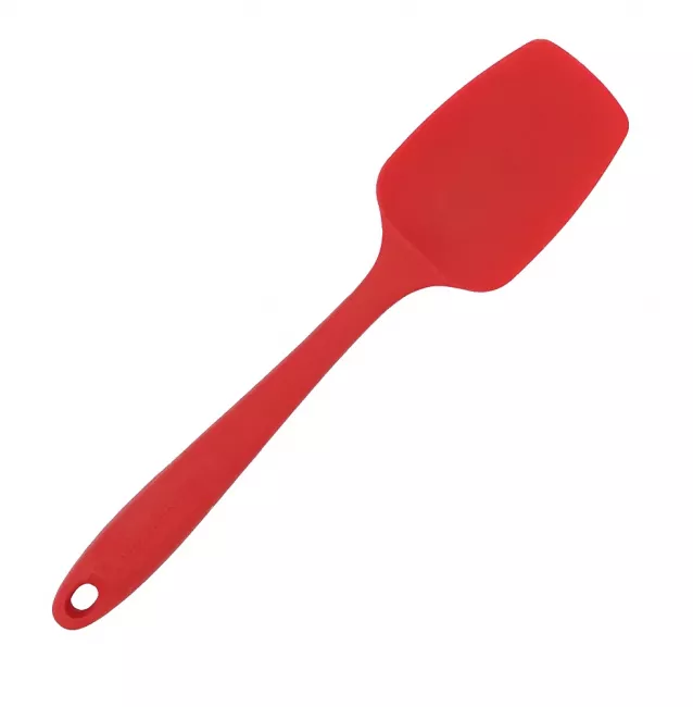 Silikon Löffel mini 20 cm rot