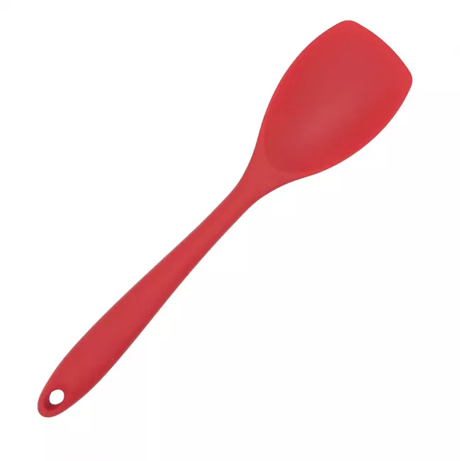 Küchenhelfer Silikon Pfannenlöffel 28 cm rot
