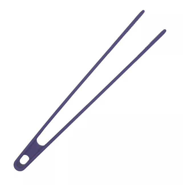 Küchenhelfer Silikon Pinzette 28 cm lila