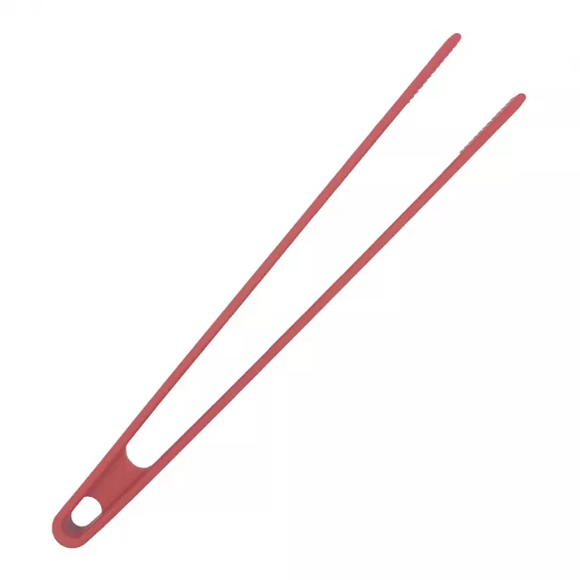 Küchenhelfer Silikon Pinzette 28 cm rot