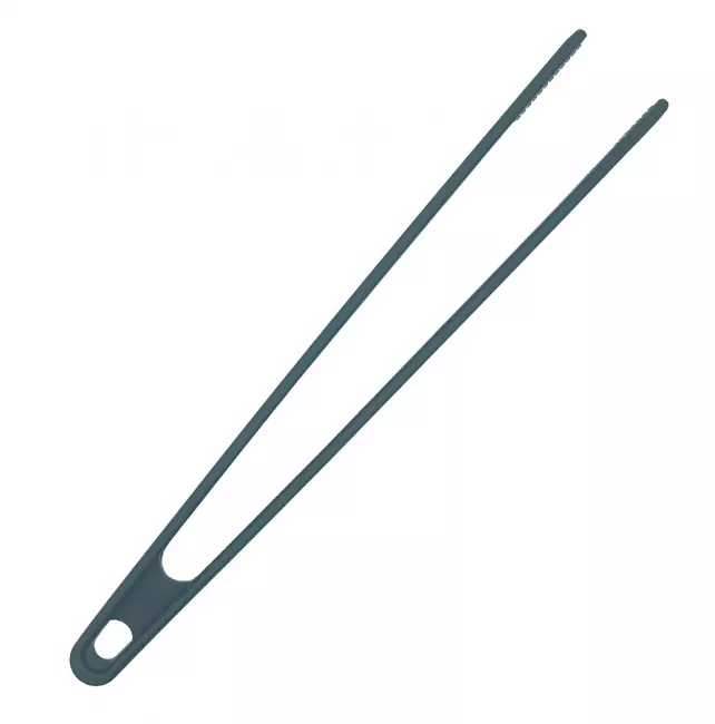 Küchenhelfer Silikon Pinzette 28 cm schwarz