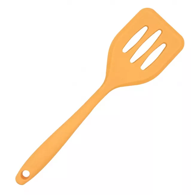 Küchenhelfer Silikon Schlitzwender mini 20 cm orange