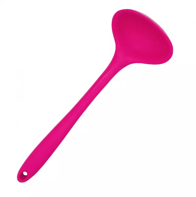 Küchenhelfer Silikon Schöpfkelle 28 cm pink
