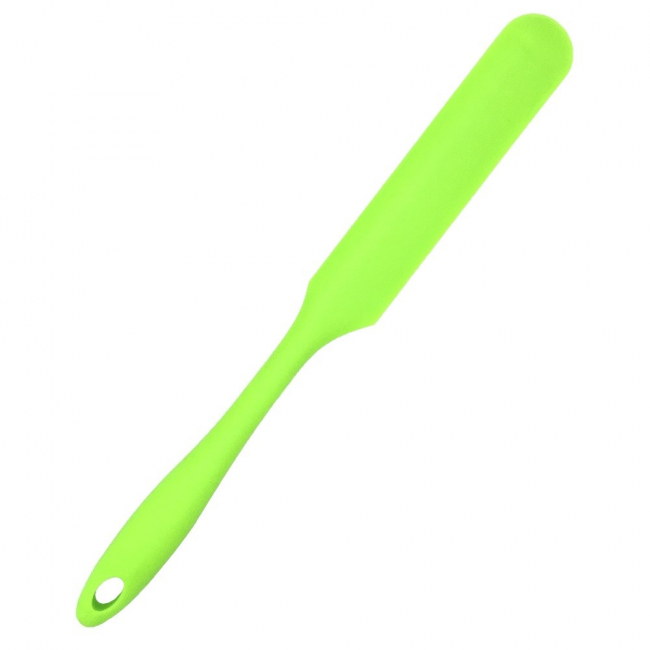 Küchenhelfer Spatel extra lang aus Silikon neon grün