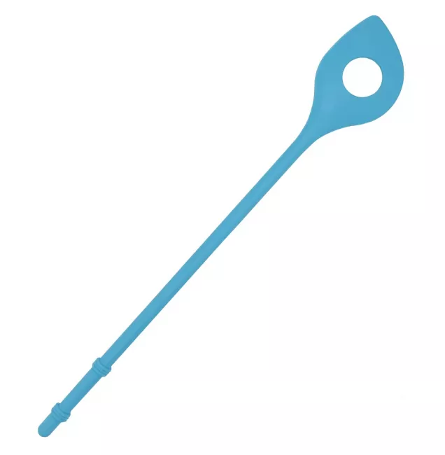 Küchenhelfer Silikon Spitzlöffel 28 cm blau