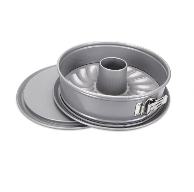 Springform mit Flach- und Rohrboden 26 bis 28 cm