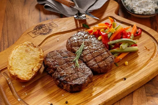 Guss-Deckel-Pfanne Steak