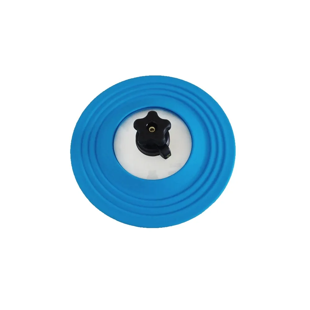 Bratdeckel rund klein 14 - 24 cm blau