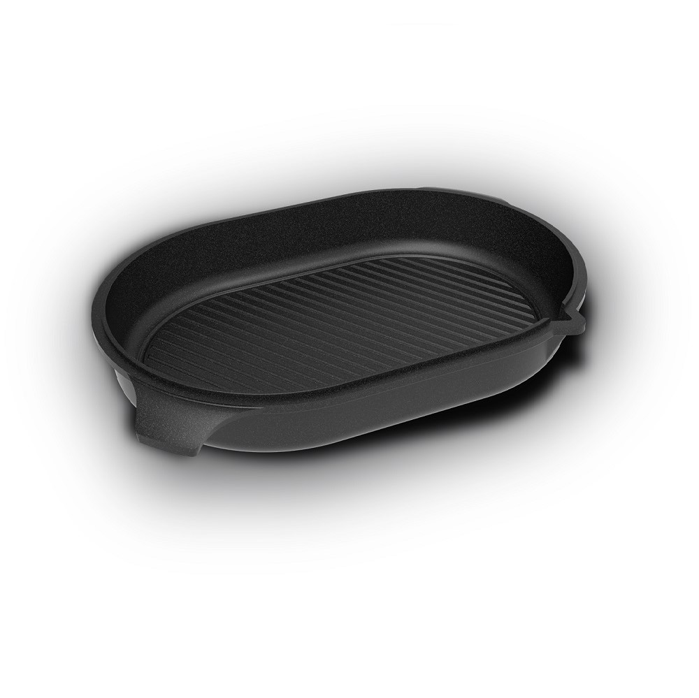 Guss-Deckel Grillpfanne bei