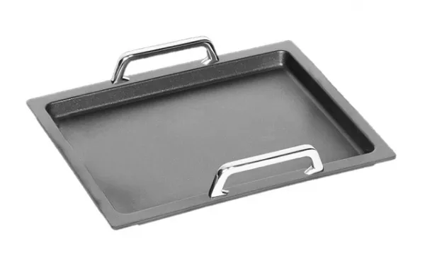 Guss-Grillplatte glatt 27 x 33 cm (GN 1/2)