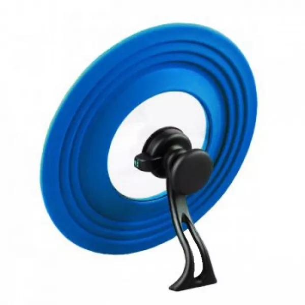Bratdeckel Set: eckig und rund klein blau Bratdeckel Set: eckig und rund klein blau
