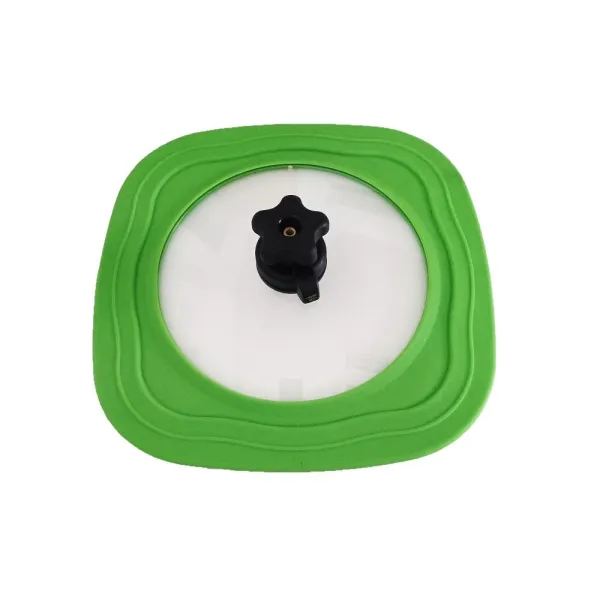 Bratdeckel eckig 24 - 28 cm grün