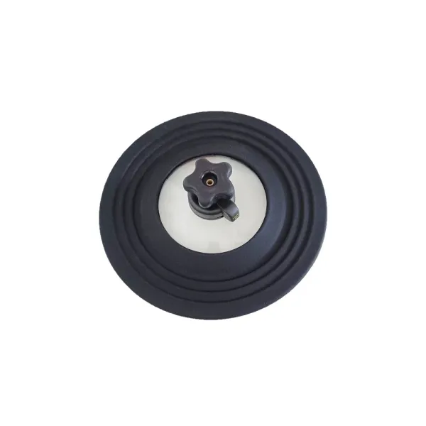 Bratdeckel rund klein 14 - 24 cm schwarz