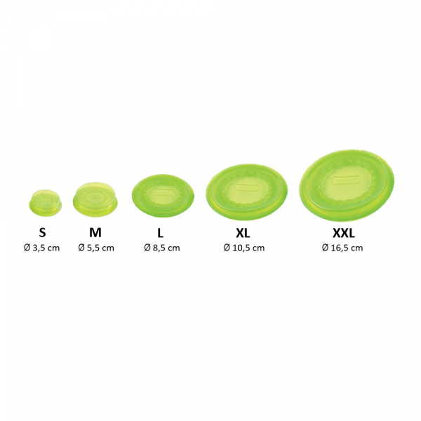 Silikondeckel Capflex in verschiedenen Größen und Farben Silikondeckel Capflex in verschiedenen Größen und Farben