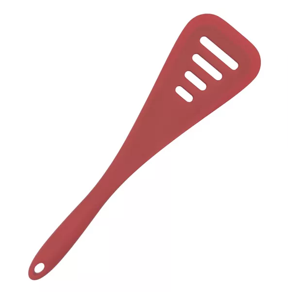 Küchenhelfer Silikon Dreieck-Schlitzwender 31 cm rot