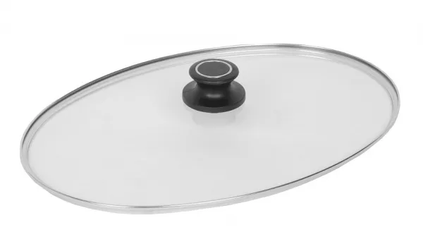 Sicherheitsglasdeckel mit backofenfestem Deckelknopf Sicherheitsglasdeckel mit backofenfestem Deckelknopf