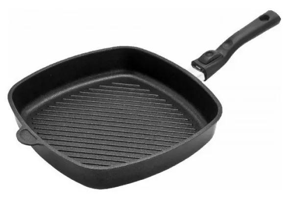 Guss-Grillpfanne 28 x 28 cm Guss-Grillpfanne 28 x 28 cm