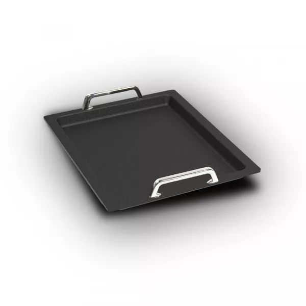 Gussplatte Grillplatte glatt 27 x 33 cm (GN 1/2)