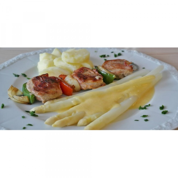 Schaschlik mit Spargel