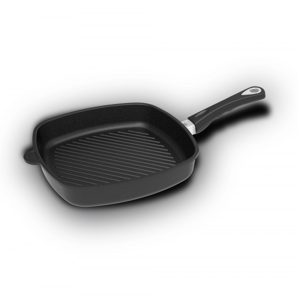 Guss-Grillpfanne quadratisch 28 x 28 cm