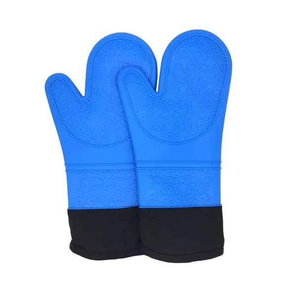 Küchenhelfer Silikon Handschuh 2-er Set blau