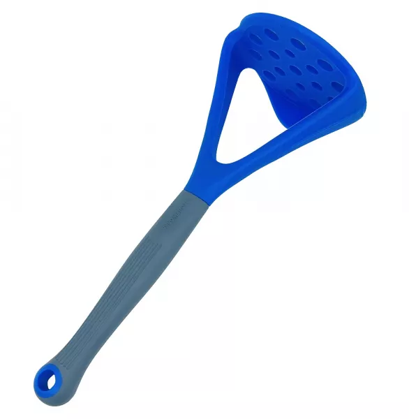 Küchenhelfer Silikon Kartoffelstampfer 30 cm blau