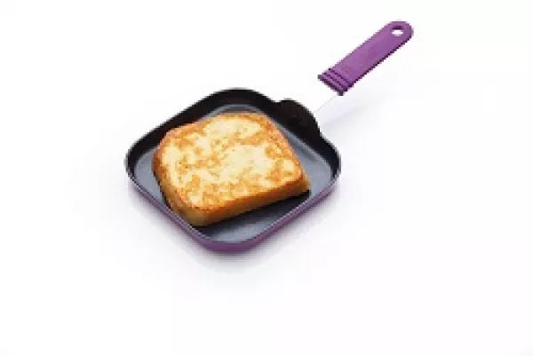 Minipfanne eckig 14x14 cm Induktion mit Toast