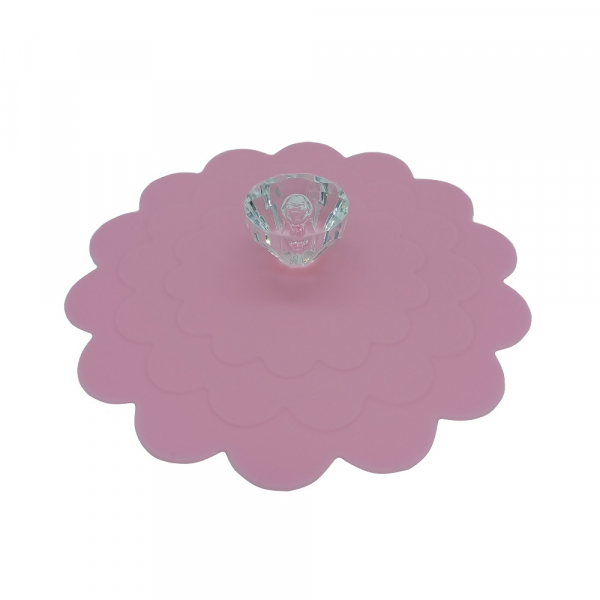 Silikondeckel Motiv Diamant rosa 11 cm