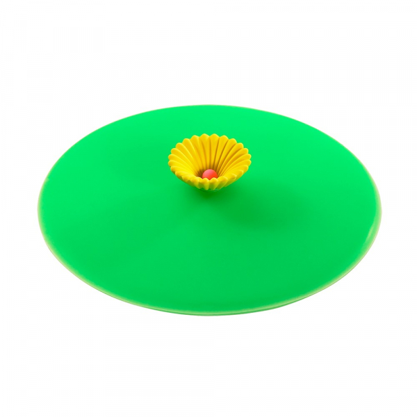 Silikondeckel Motiv Blüte gelb