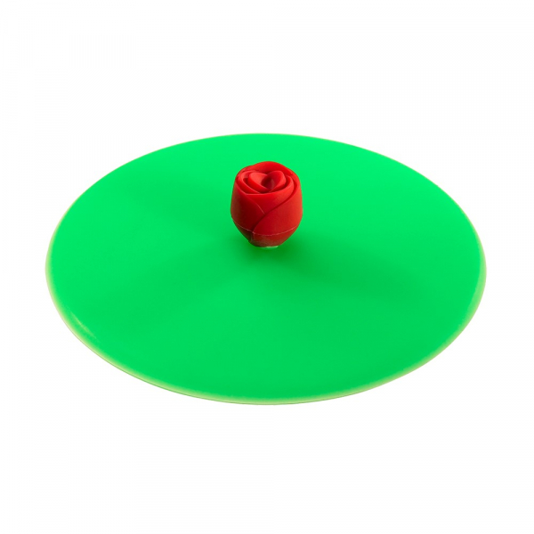 Silikondeckel Motiv Blüte rot