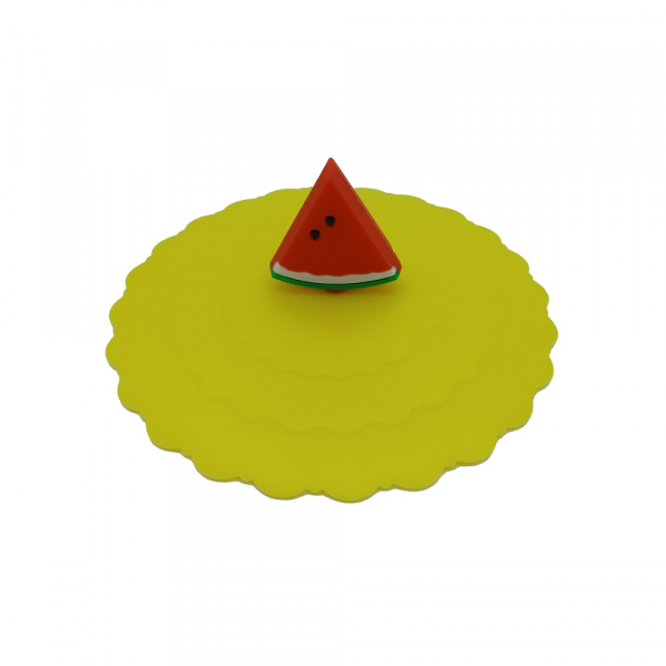 Silikondeckel Motiv Melone gelb 10 cm