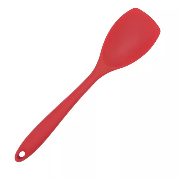 Küchenhelfer Silikon Pfannenlöffel 28 cm rot