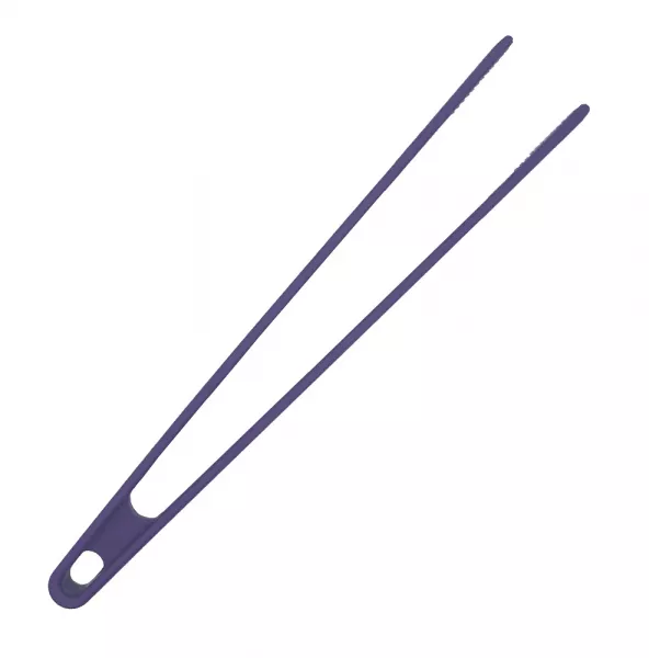 Küchenhelfer Silikon Pinzette 28 cm lila
