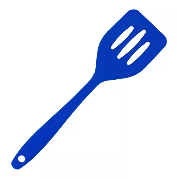 Küchenhelfer Silikon Schlitzwender mini 20 cm blau