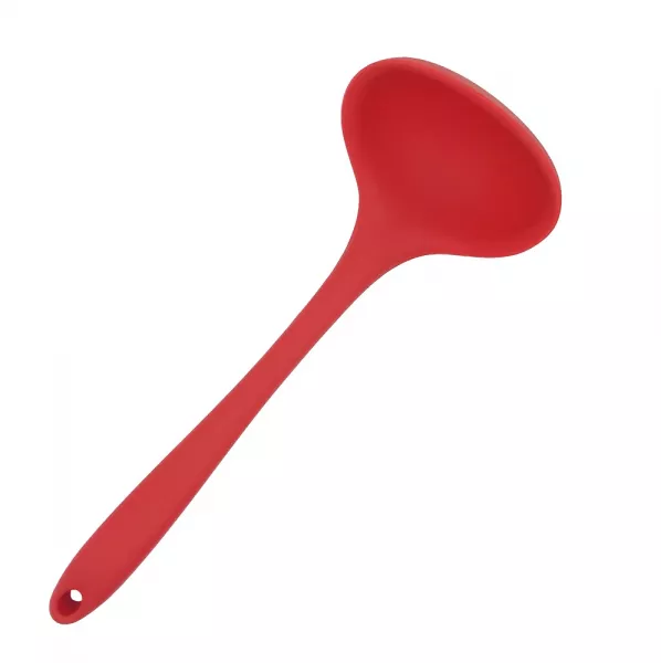 Küchenhelfer Silikon Schöpfer 28 cm rot